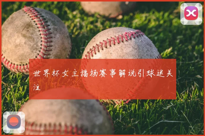 世界杯女主播杨赛事解说引球迷关注