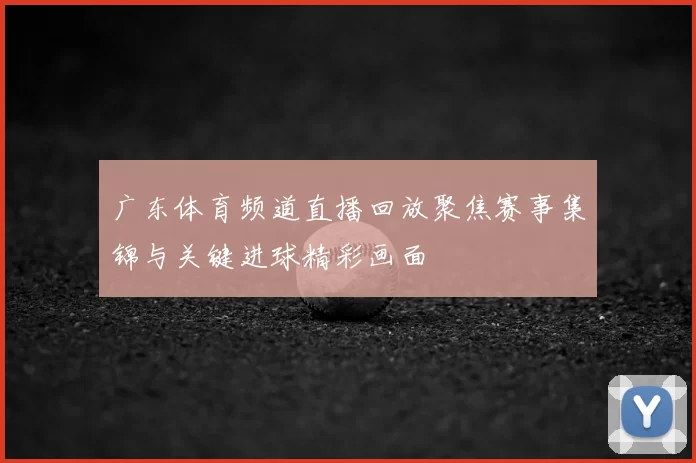 广东体育频道直播回放聚焦赛事集锦与关键进球精彩画面